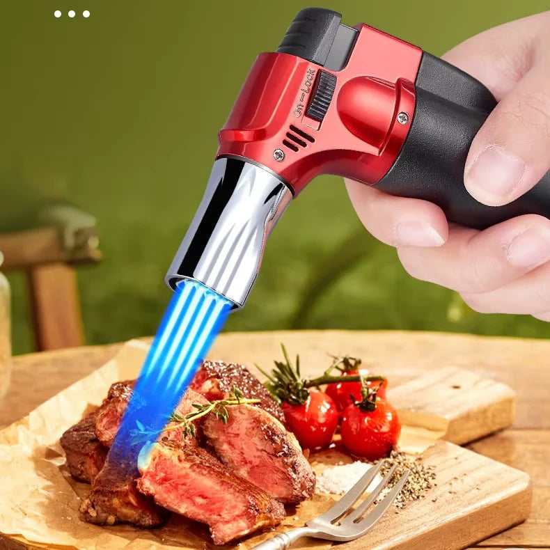 पोर्टेबल स्ट्रेट सिगार फ्लेम टर्च, वेल्डिङ टर्च, बार्बेक्यु लाइटर, इग्नाइटर, इग्निसन गन, आउटडोर मोक्सीबुसन ✅