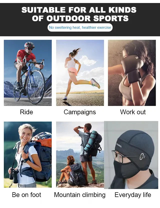 आइस सिल्क अनुहार सुरक्षा साइकलिंग हुड 🚴♂️