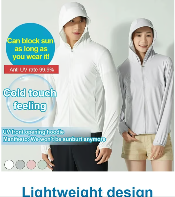 【५० गुणा सूर्य सुरक्षा】 पुरुष तथा महिला दुबैका लागि हल्का सूर्य-रक्षा लुगा