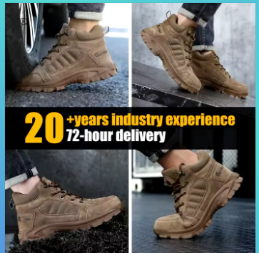 👷 Men’s High-Collar Anti-Impact Safety Shoes 👷