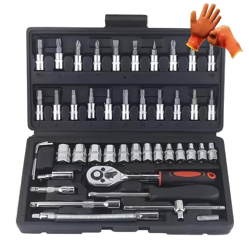 ЁЯФе 46pcs Heavy-Duty Socket Set тАУ рдХрд╛рд░/рдореЛрдЯрд░/рдЯреНрд░рдХ рдорд░реНрдорддрдХреЛ рд▓рд╛рдЧрд┐ рдЙрддреНрддрдоя╝Б