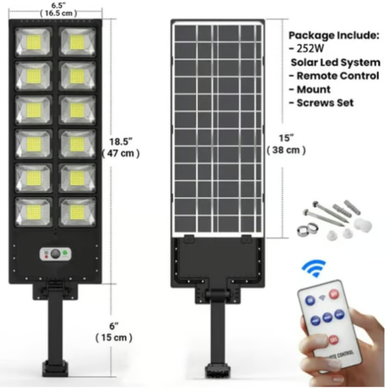 ⏰ 252W Solar Led Light System