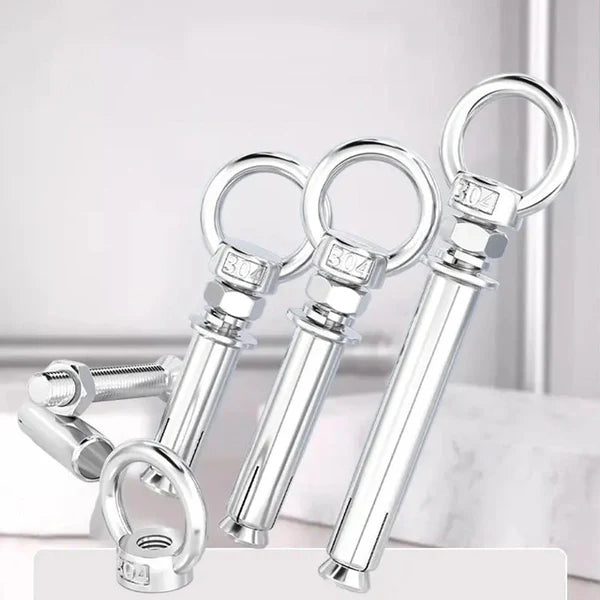 ६ वटा/प्याक ३०४ स्टेनलेस स्टील लिफ्टिङ रिङ एक्सपान्सन स्क्रू