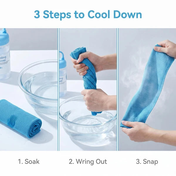❄️Cold Sweat Towel You Can Use Anywhere, Anytime! Reusable Soft Absorbent Cooling Portable