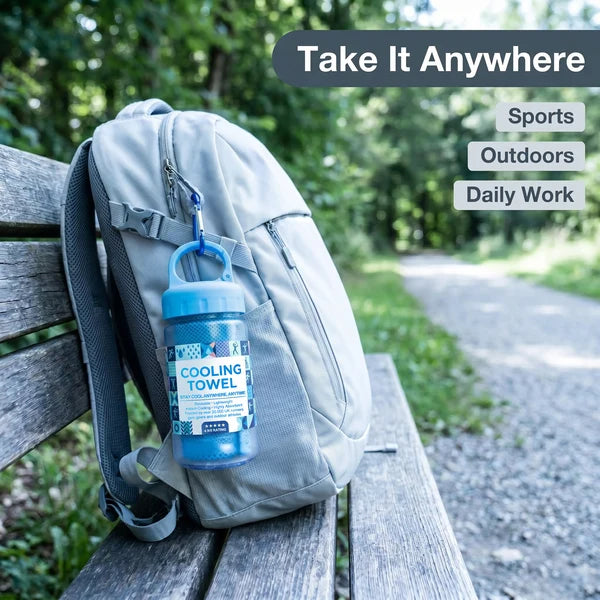 ❄️Cold Sweat Towel You Can Use Anywhere, Anytime! Reusable Soft Absorbent Cooling Portable