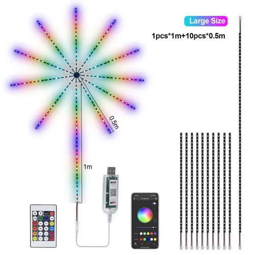 Bluetooth Smart Fireworks Led Light