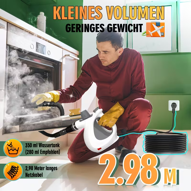 उच्च तापक्रम स्टीम क्लीनर – घरायसी, फेब्रिक, कार्पेट, भान्सा र धुवाँ निकाल्ने बहुउद्देश्यीय सफाइ उपकरण