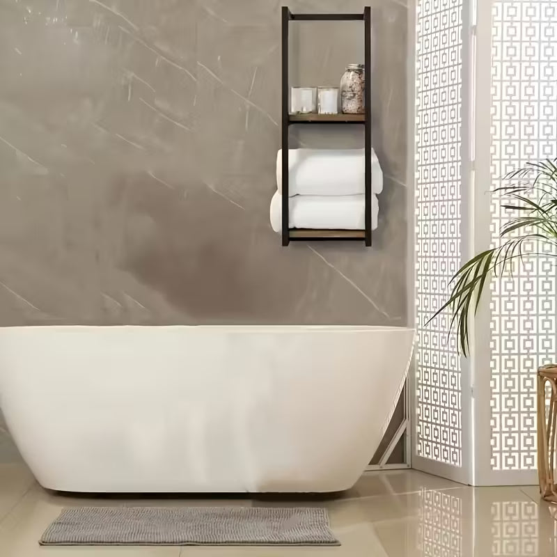 भित्तामा टाँगिने तौलिया भण्डारण र्याक ✅