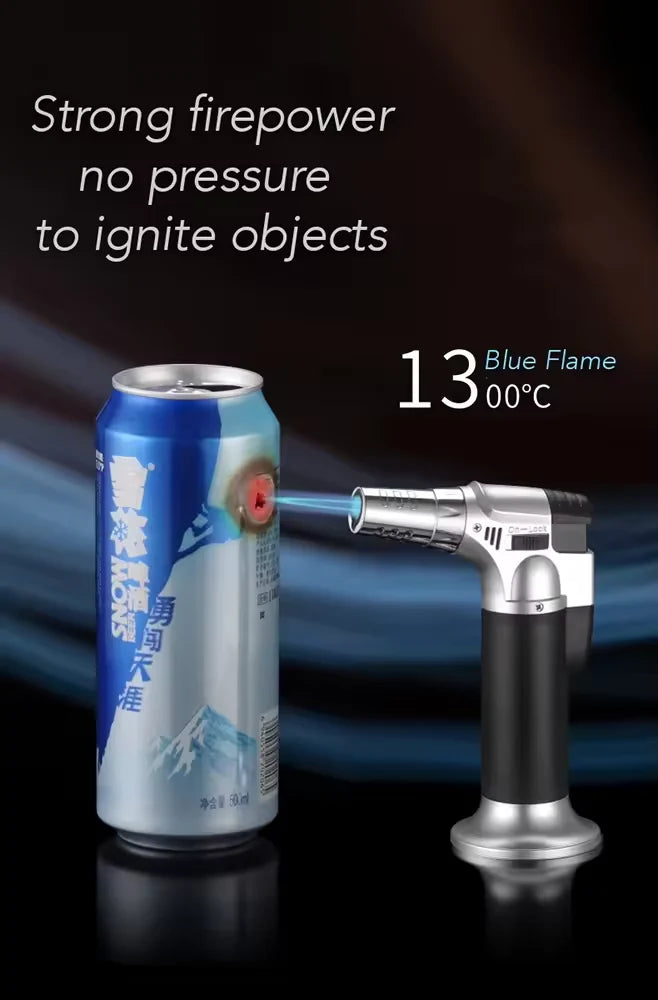 पोर्टेबल स्ट्रेट सिगार फ्लेम टर्च, वेल्डिङ टर्च, बार्बेक्यु लाइटर, इग्नाइटर, इग्निसन गन, आउटडोर मोक्सीबुसन ✅