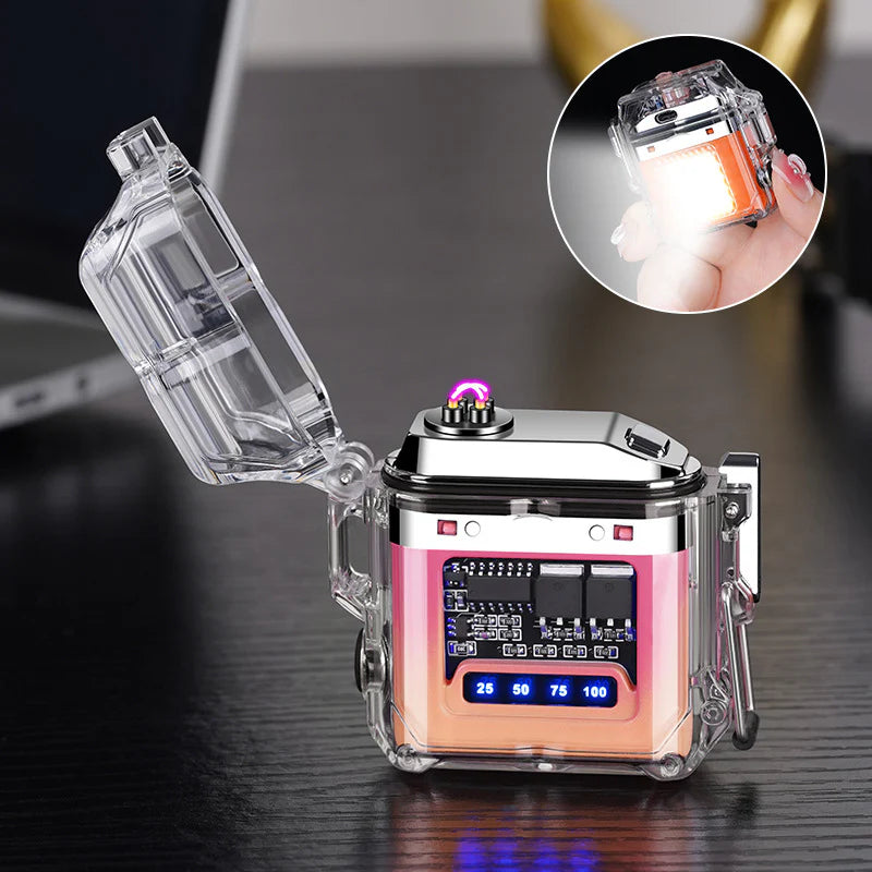 पुन:चार्जेबल पारदर्शी आर्क लाइटर