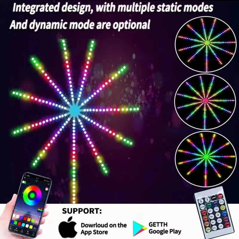 Psychedelic colored lights
