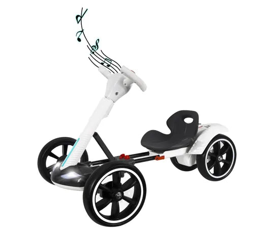 🔥Electric Go Kart for Kids , Foldable 4-Wheel Go Kart W390 Motor, 3H Endurance （With Remote Control）