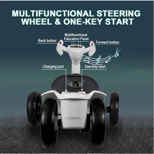 🔥Electric Go Kart for Kids , Foldable 4-Wheel Go Kart W390 Motor, 3H Endurance （With Remote Control）