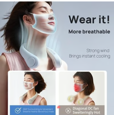 पोर्टेबल घाँटी पंखा 🔥