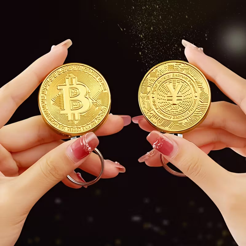 बिटकॉइन आकारको ब्यूटेन लाइटर