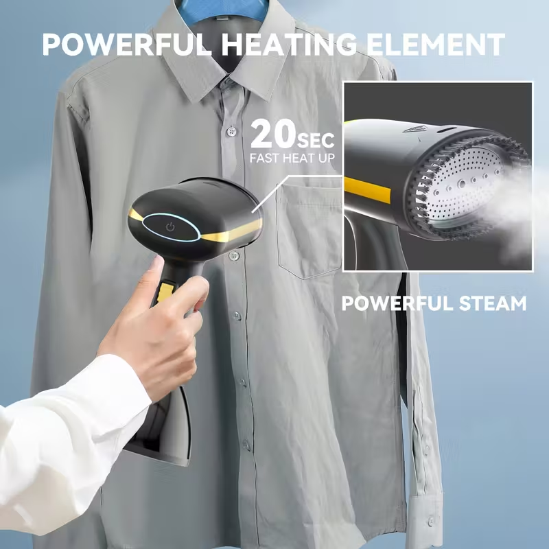🧳 ह्यान्डहेल्ड पोर्टेबल स्टीम आयरन – घर र यात्रा दुवैका लागि ११००W शक्तिशाली झोल हटाउने मेसिन
