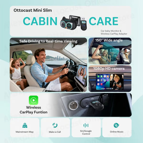 Owl Child Monitor Wireless CarPlay Adapter