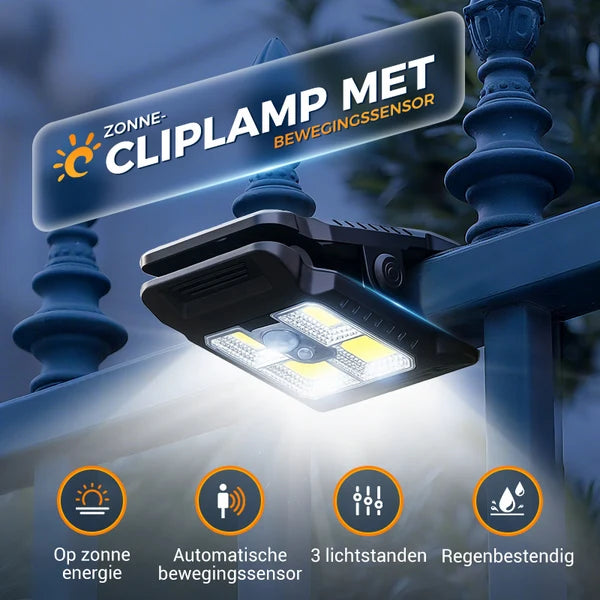 🌿 Solar clip light with motion sensor – Perfect for the garden, balcony, and patio! 🏡✨