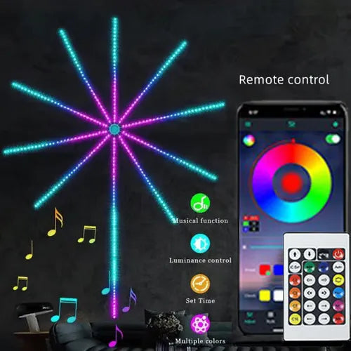 Bluetooth Smart Fireworks Led Light