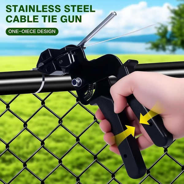 🔥Stainless Steel Cable Tie Gun with Metal Zip Ties（100PC）