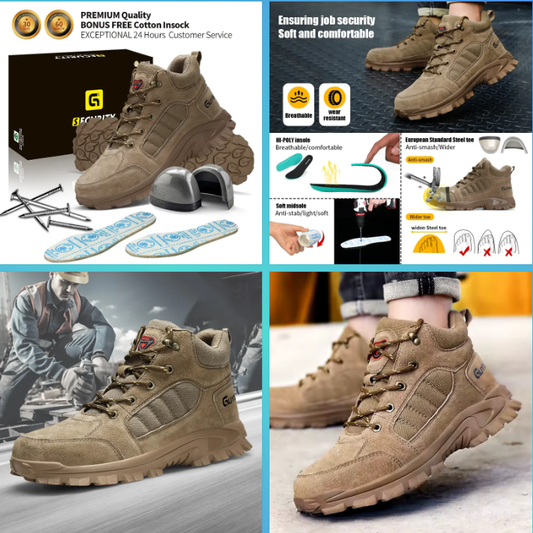 👷 Men’s High-Collar Anti-Impact Safety Shoes 👷