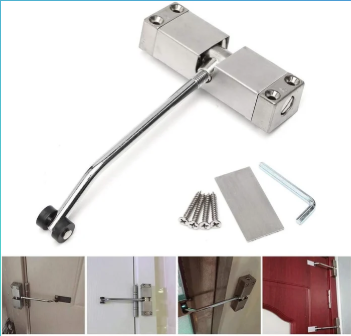 🚪 साइलेंट स्प्रिङ-लोडेड ढोका क्लोजर – स्टेनलेस स्टील एडजस्टेबल अटोमेटिक ढोका क्लोजर