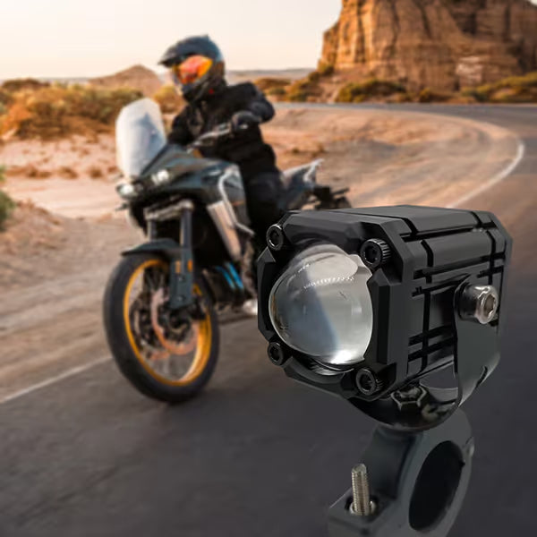 🏍️ Universal Motorcycle LED Spotlights – Dual Beam & All-Weather Waterproof 💡