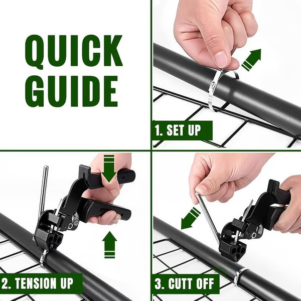 🔥Stainless Steel Cable Tie Gun with Metal Zip Ties（100PC）