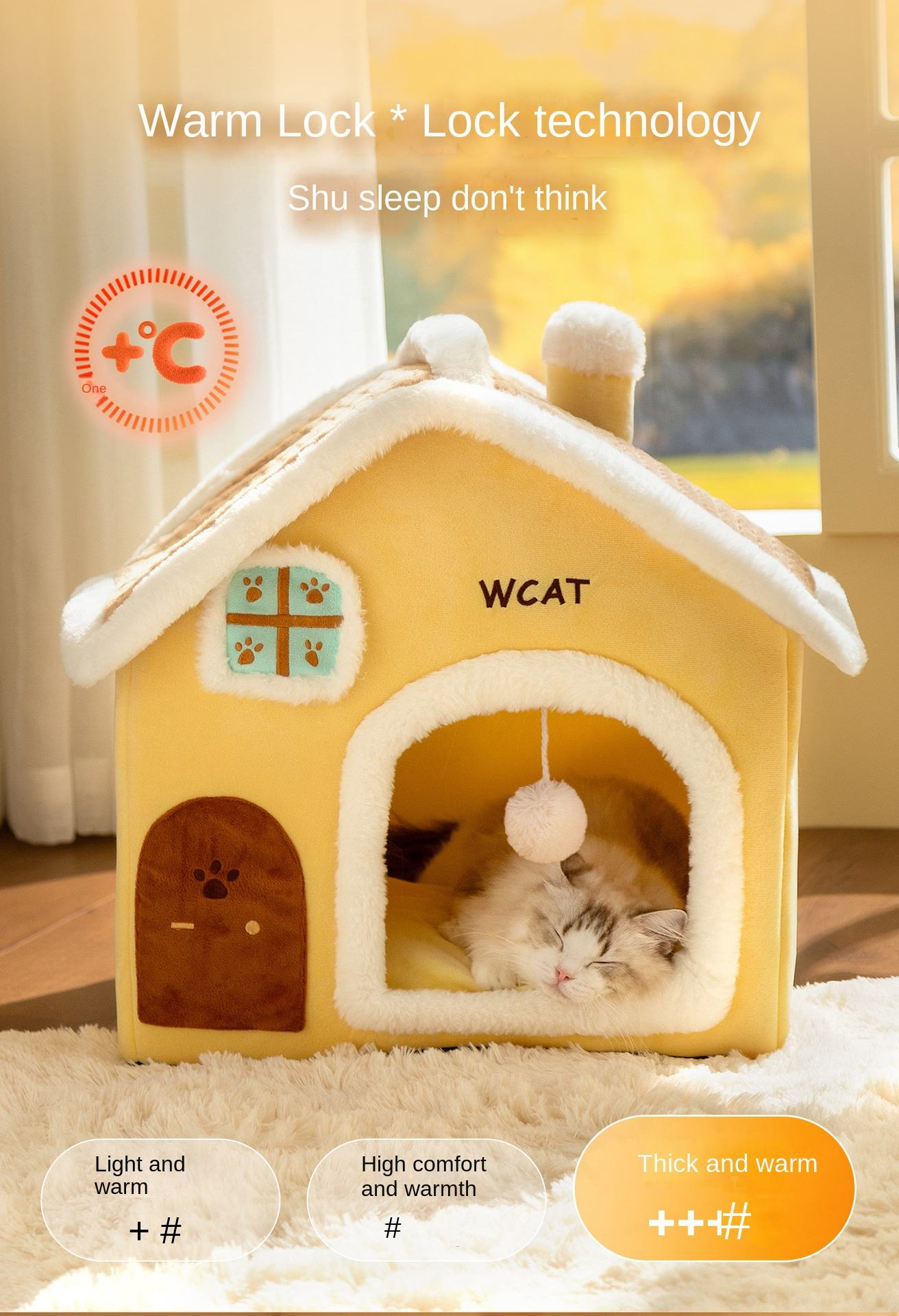 फोल्ड गर्न मिल्ने पेट हाउस (बिरालो / कुकुरका लागि) 🐶🐱