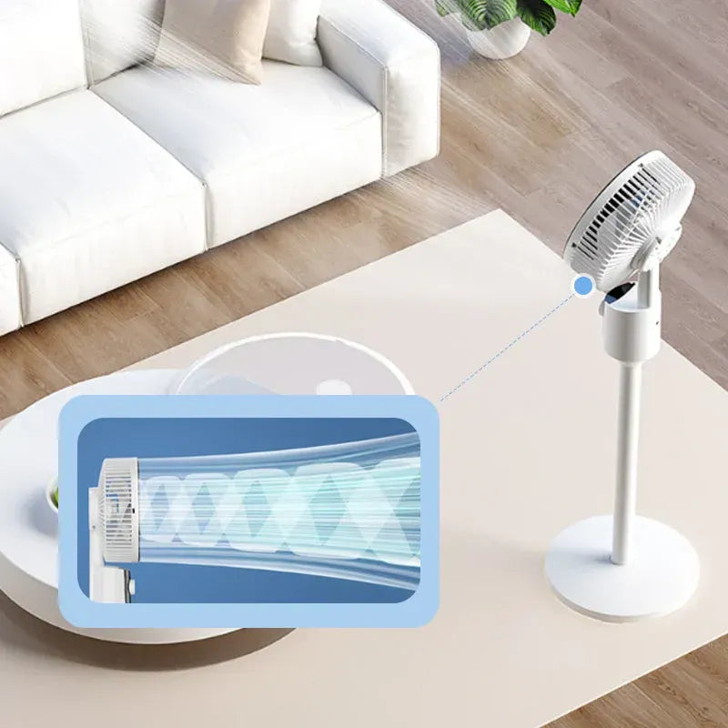 Oscillating Electric Stand Fan with Adjustable Height