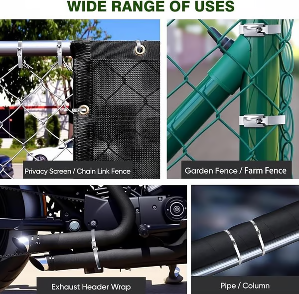 🔥Stainless Steel Cable Tie Gun with Metal Zip Ties（100PC）