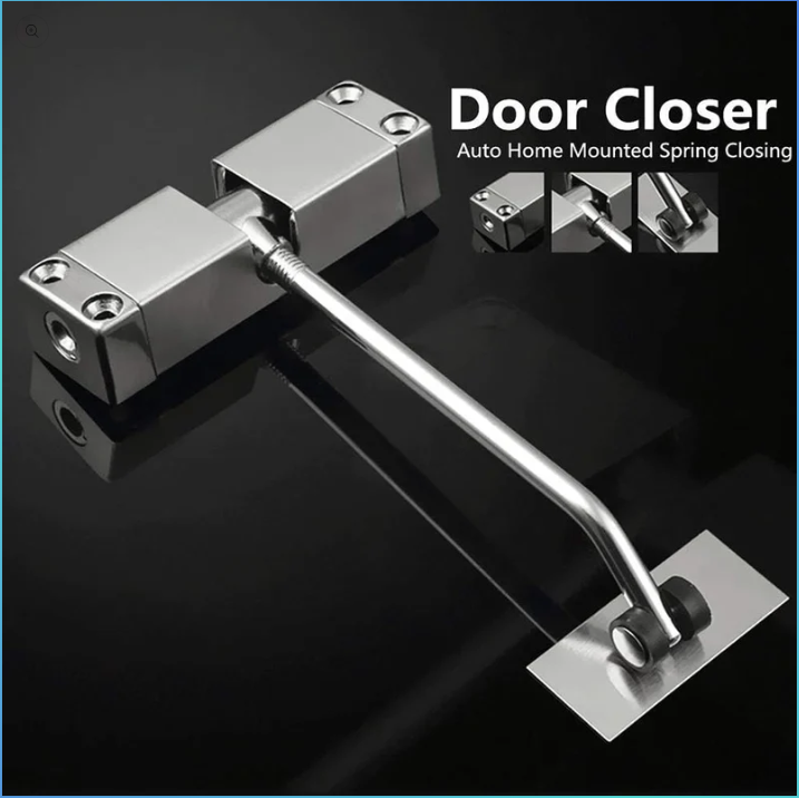 🚪 साइलेंट स्प्रिङ-लोडेड ढोका क्लोजर – स्टेनलेस स्टील एडजस्टेबल अटोमेटिक ढोका क्लोजर