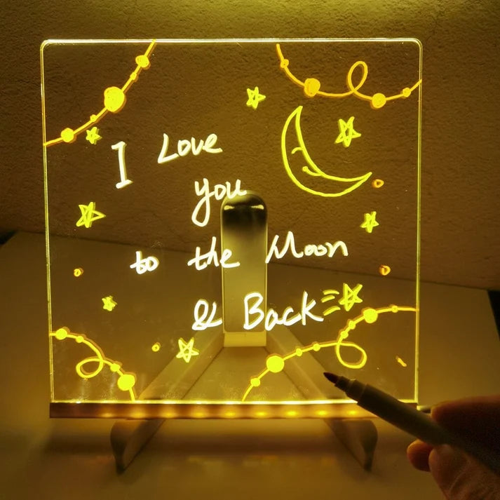 🎨LED Note Board🎁Buy 1 Get 7 Colour Pens For Free