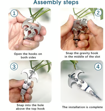 स्टेनलेस स्टील ग्राभिटी ग्र्याप्लिङ हुक