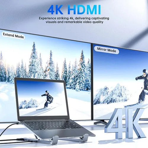 💥Hot Selling💥 USB-C docking station laptop stand with 4K HDMI port