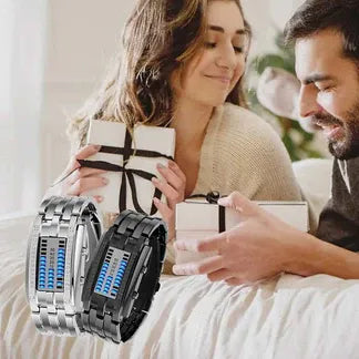Men's Binary LED Watch