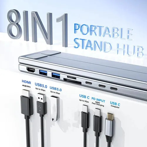 💥Hot Selling💥 USB-C docking station laptop stand with 4K HDMI port