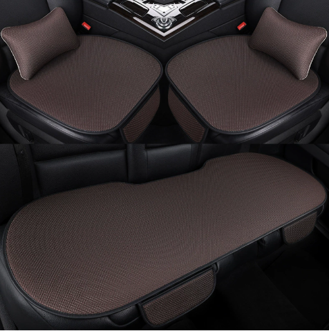 ❄️गर्मीमा प्रयोग हुने आईस सिल्क सास फेर्न सकिने नन-स्लिप कार सिट कभर