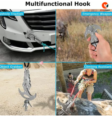 स्टेनलेस स्टील ग्राभिटी ग्र्याप्लिङ हुक