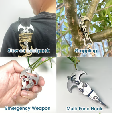 स्टेनलेस स्टील ग्राभिटी ग्र्याप्लिङ हुक