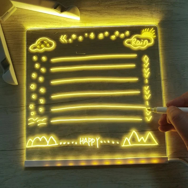 🎨LED Note Board🎁Buy 1 Get 7 Colour Pens For Free