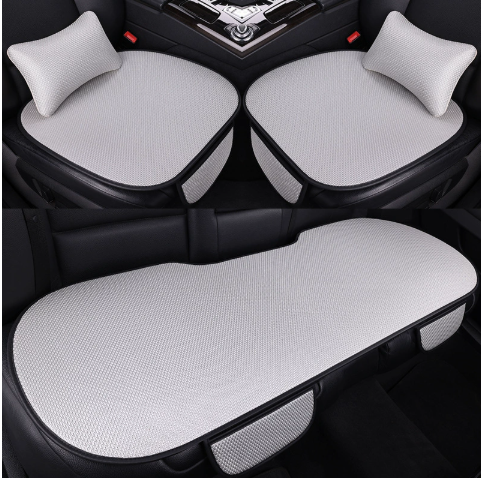 ❄️गर्मीमा प्रयोग हुने आईस सिल्क सास फेर्न सकिने नन-स्लिप कार सिट कभर