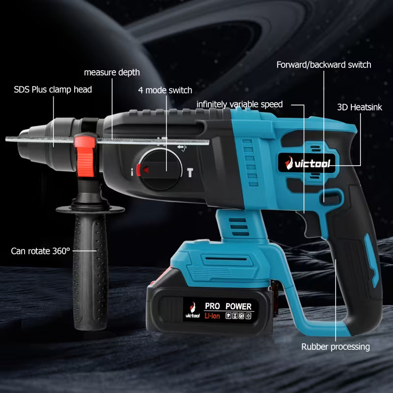 Cordless Electric Hammer Drill