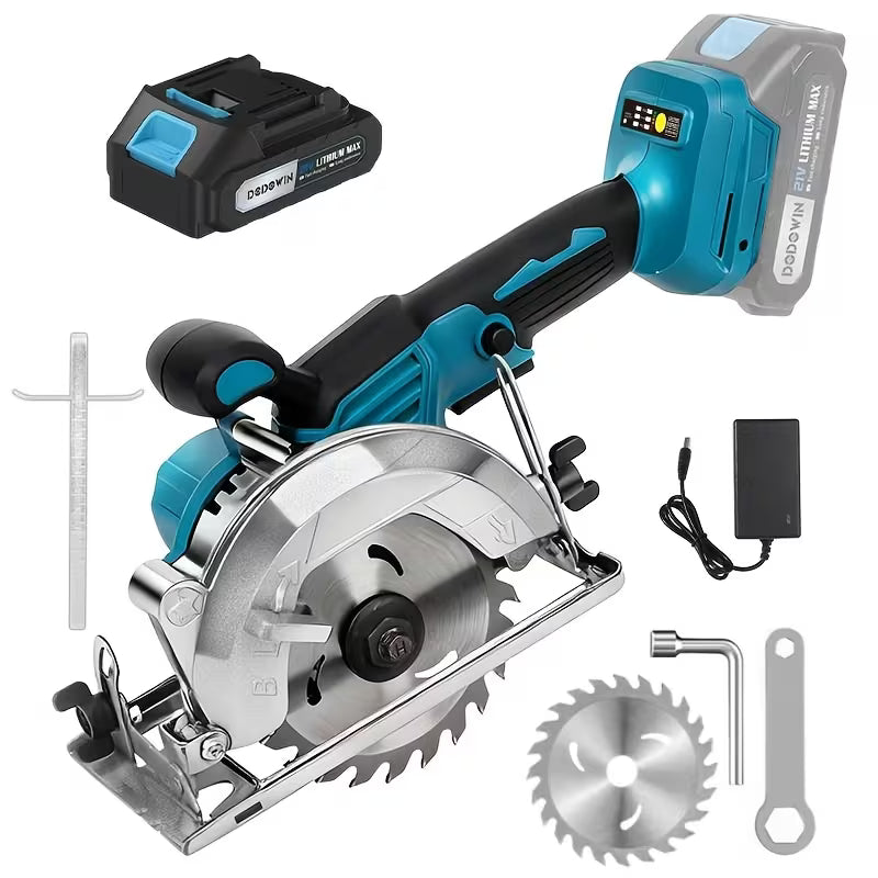 Brushless Circular Saw Kit, 21V, 1 Batteries, Charger And Saw Blades Included