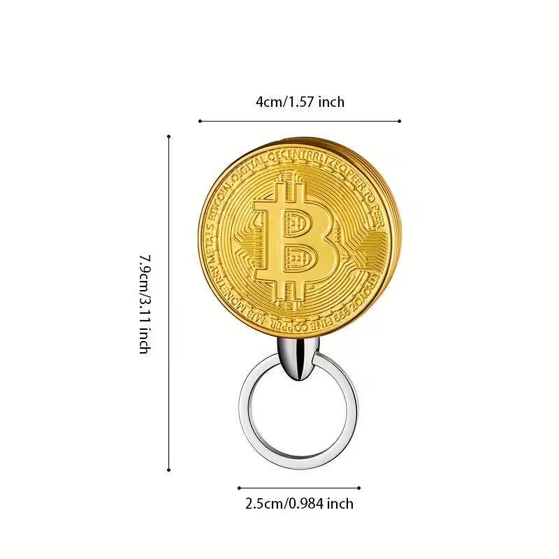 बिटकॉइन आकारको ब्यूटेन लाइटर