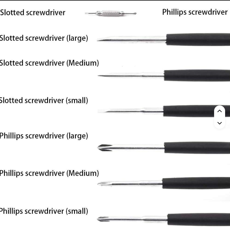 ८-इन-१ स्क्रु ड्राइभर सेट LED बत्ती सहित ✅