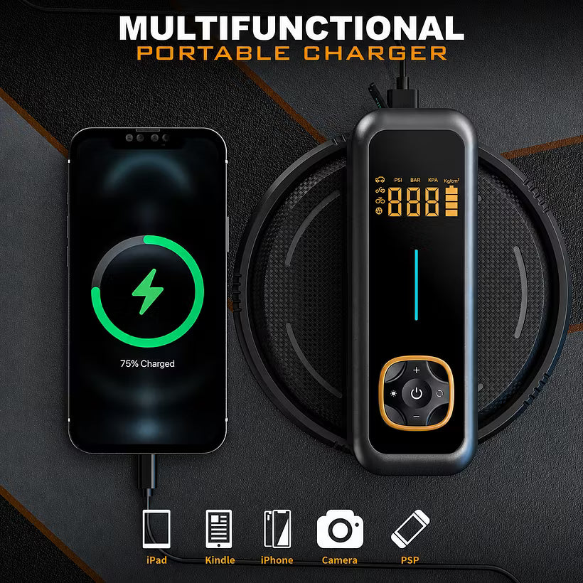 🚗PORTABLE CAR TIRE INFLATOR