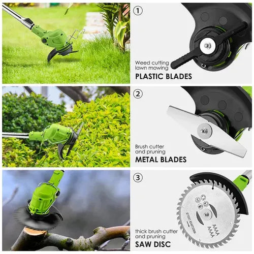 Sharp durable lawn mower 48v machine + battery +Backup blades