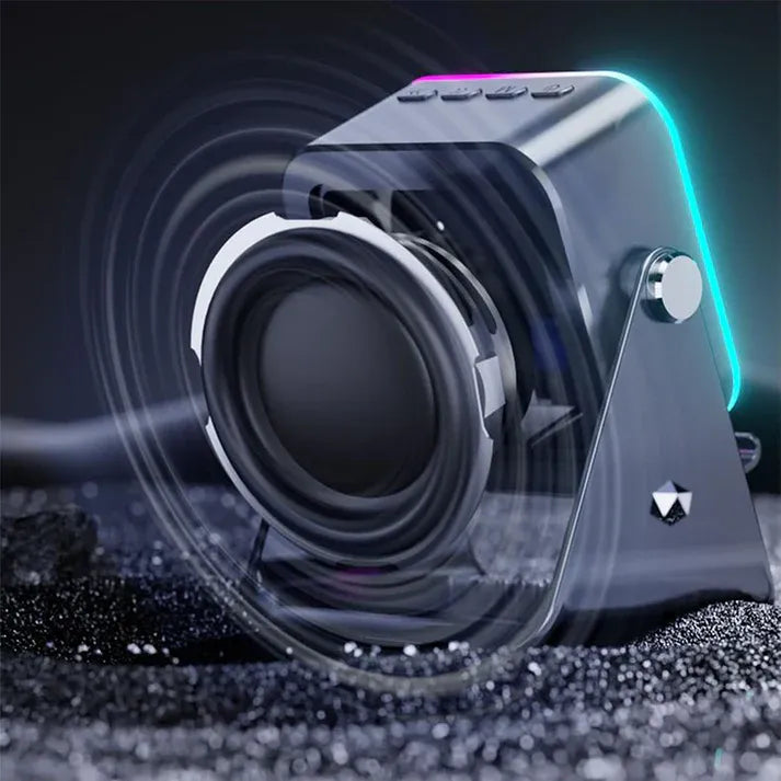 5-in-1 Wireless Induction Bluetooth Speaker with Adjustable Phone Stand