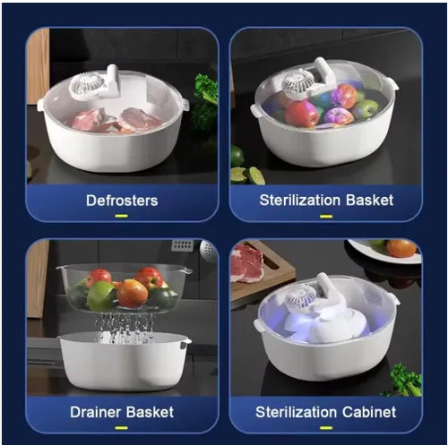 ⏳Meat & Seafood Defroster: Quick defrosting, intelligent sterilization, ideal for restaurants and homes